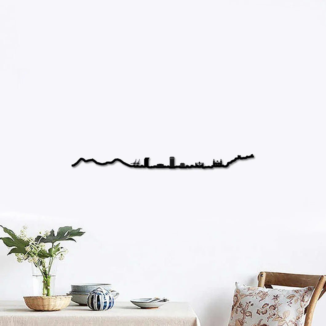 Skyline Las Palmas de Gran Canaria skyline in wood - Skylinecity