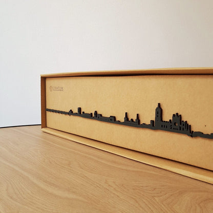 Skyline León skyline in wood - Skylinecity