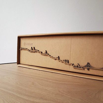 Skyline Lisboa skyline in wood - Skylinecity