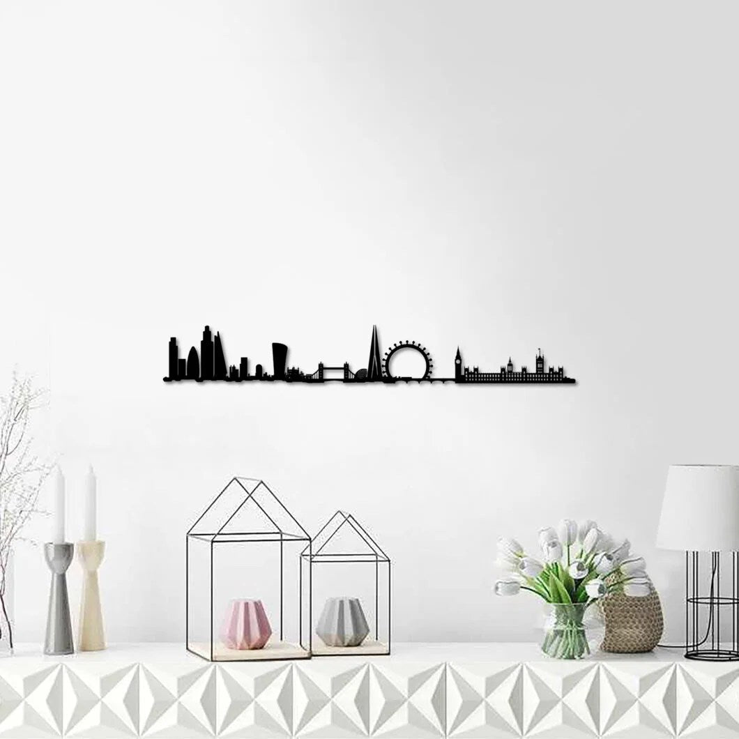 Skyline Londres skyline in wood - Skylinecity