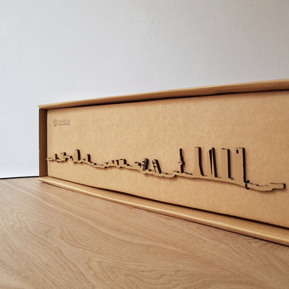 Skyline Madrid skyline in wood - Skylinecity