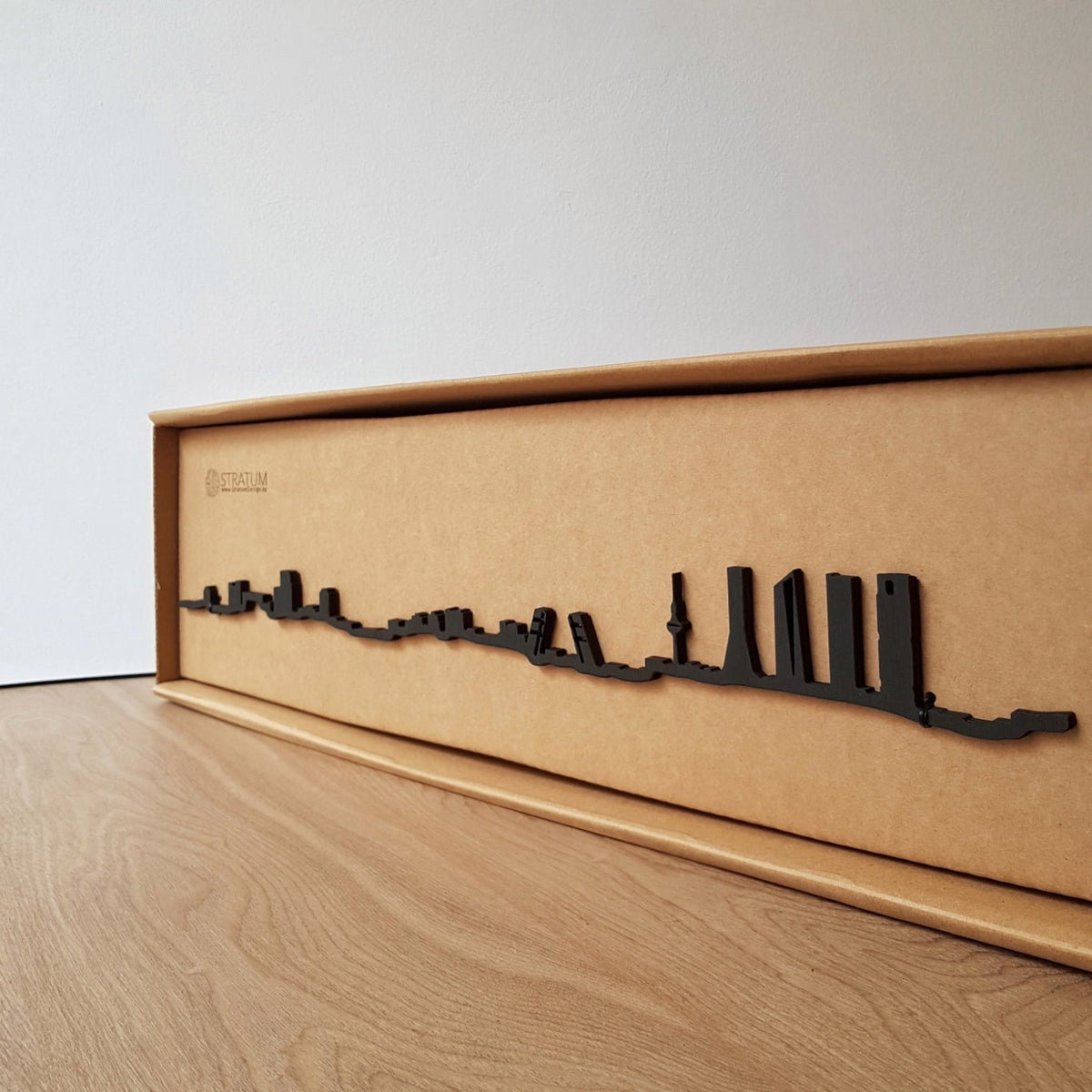 Skyline Madrid skyline in wood - Skylinecity