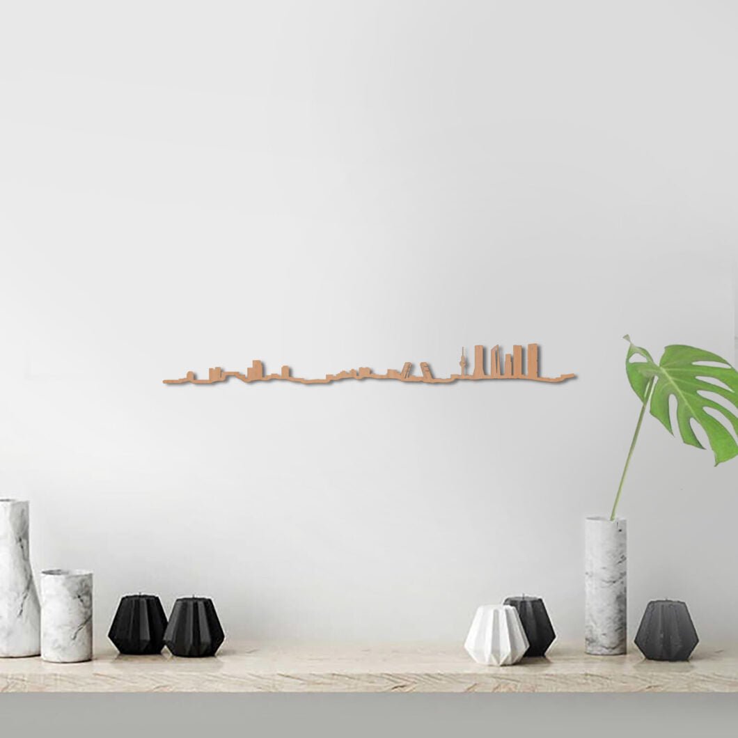 Skyline Madrid skyline in wood - Skylinecity