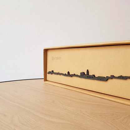 Skyline Málaga skyline in wood - Skylinecity