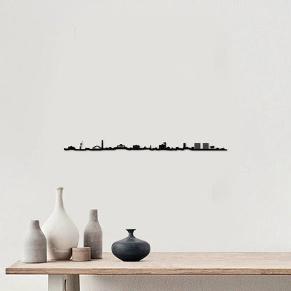 Skyline Mataró skyline in wood - Skylinecity