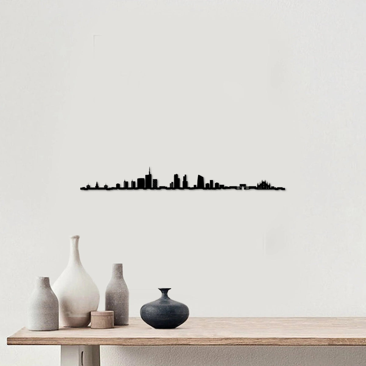 Skyline Milán skyline in wood - Skylinecity