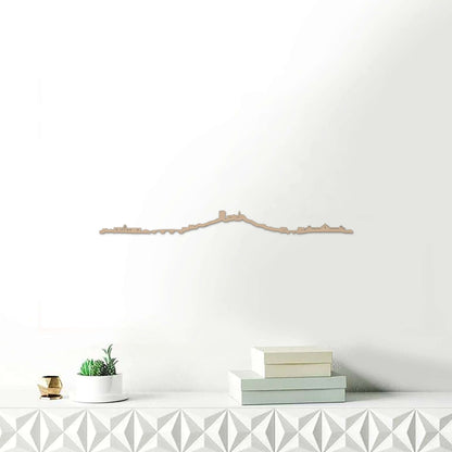 Skyline Monforte de Lemos skyline in wood - Skylinecity