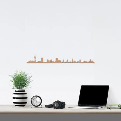 Skyline Múnich skyline in wood - Skylinecity