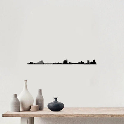 Skyline Pontevedra skyline in wood - Skylinecity