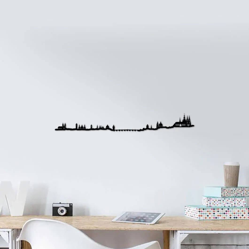 Skyline Praga skyline in wood - Skylinecity