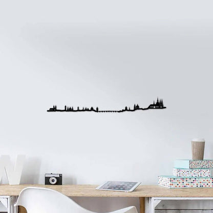 Skyline Praga skyline in wood - Skylinecity