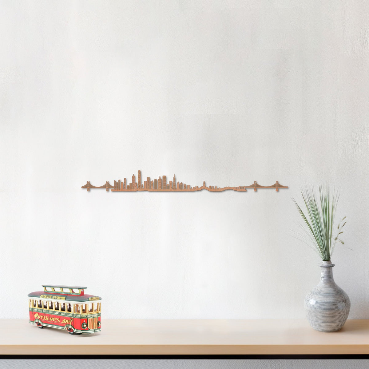 Skyline San Francisco skyline in wood - Skylinecity