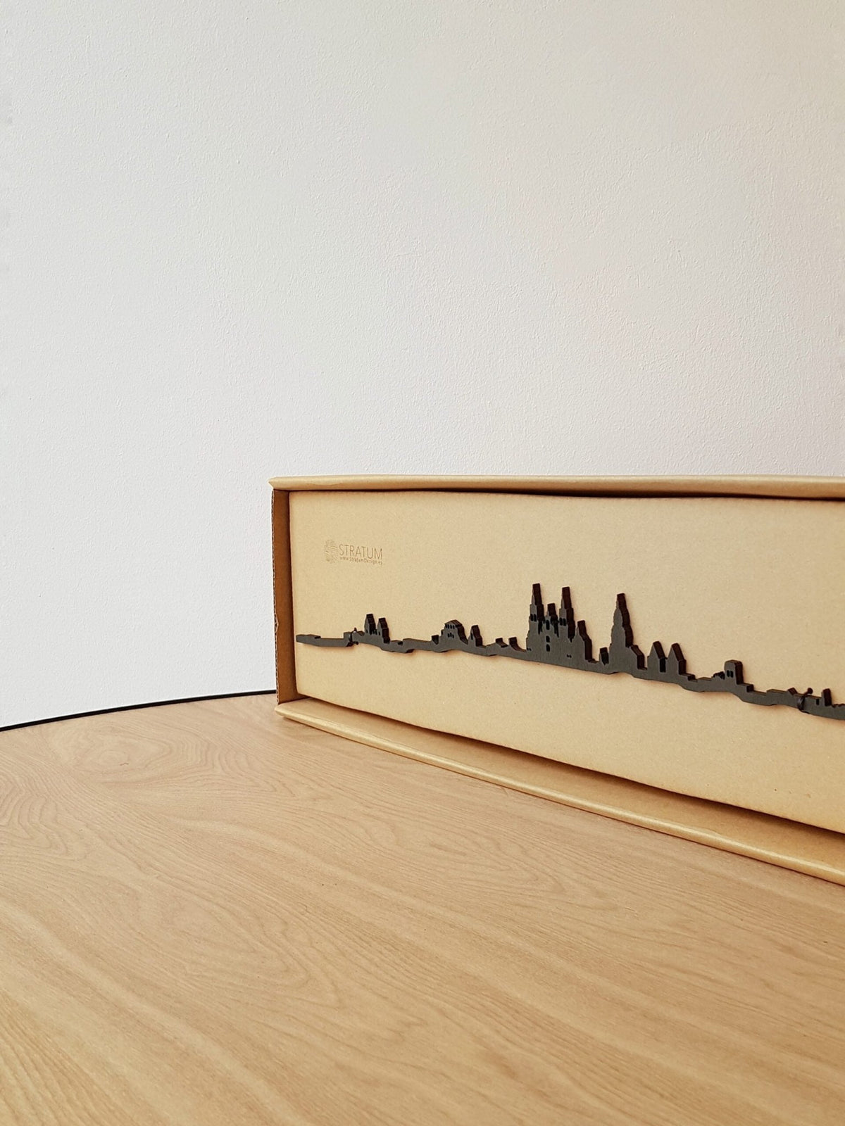 Skyline Santiago de Compostela skyline in wood - Skylinecity