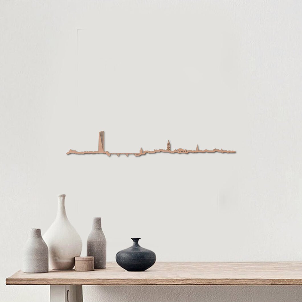 Skyline Sevilla skyline in wood - Skylinecity