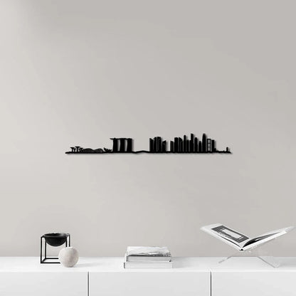 Skyline Singapur skyline in wood - Skylinecity