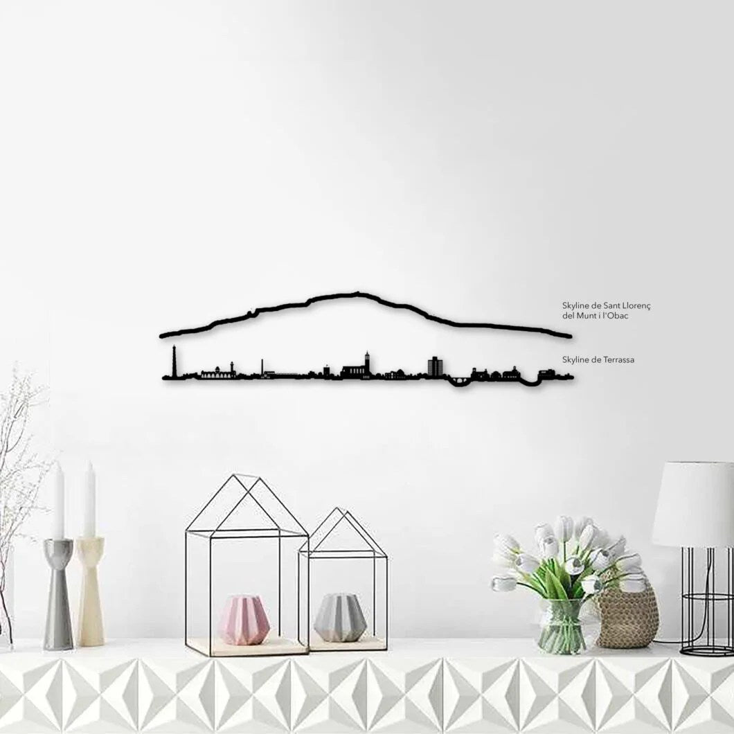Skyline Terrassa skyline in wood - Skylinecity