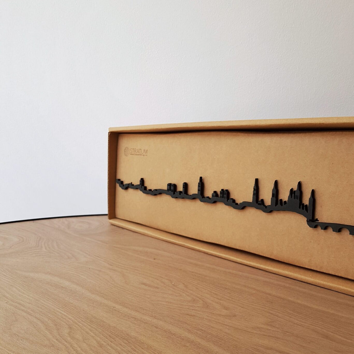 Skyline Zaragoza skyline in wood - Skylinecity