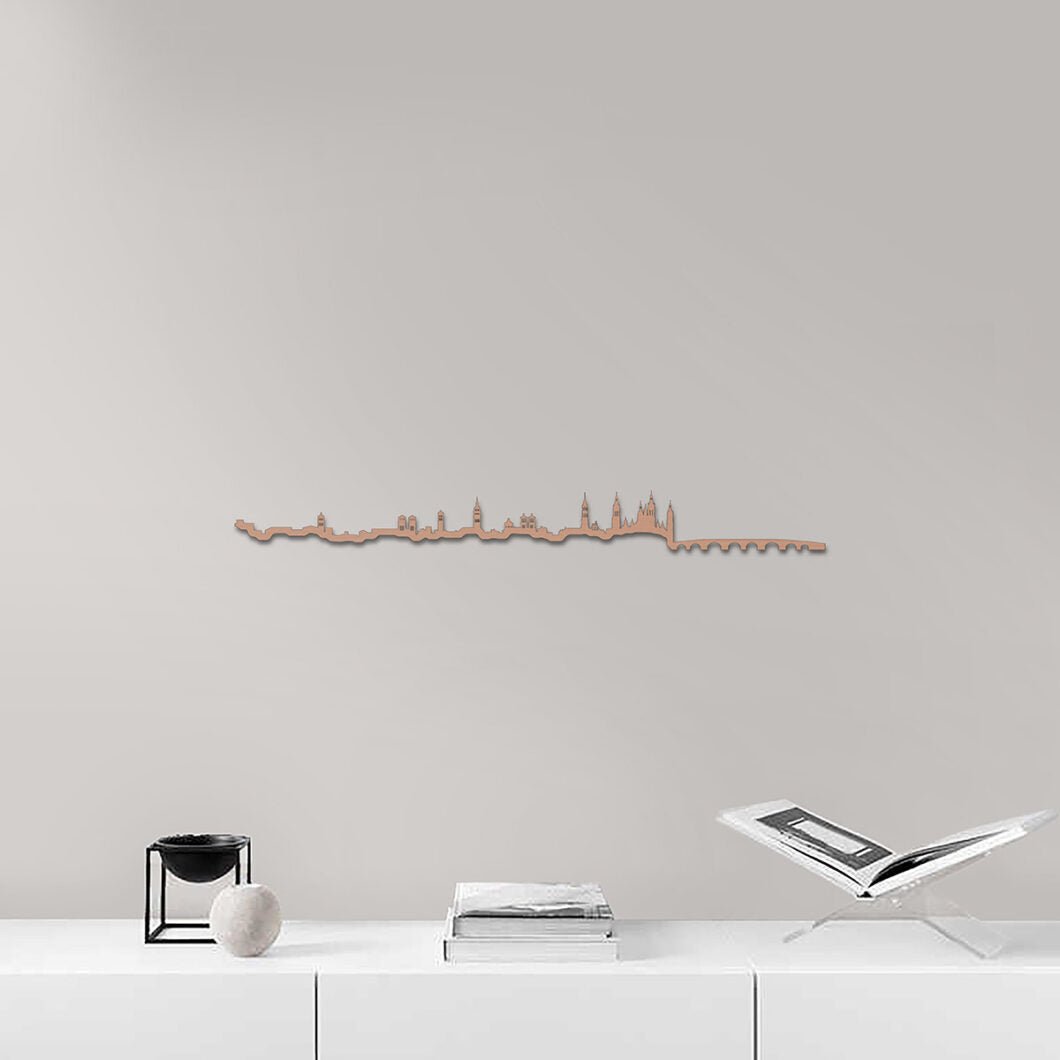 Skyline Zaragoza skyline in wood - Skylinecity