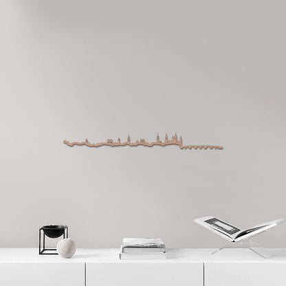 Skyline Zaragoza skyline in wood - Skylinecity
